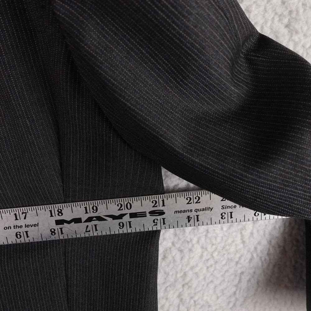 Canali Mens Pinstripe Wool‎ Suit Jacket Blazer 52EU 42US Made in Italy Office